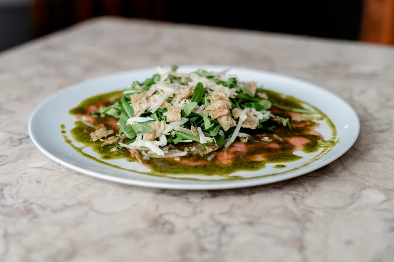 Carpaccio de novilho no MENOSUM, Massamá